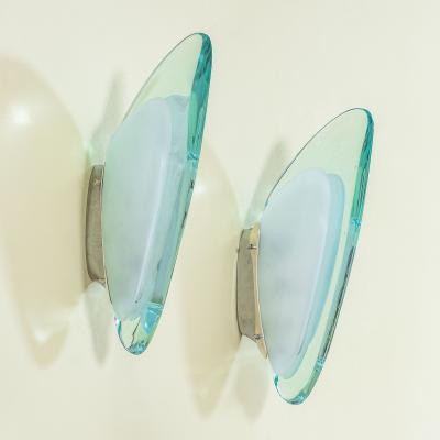 Max Ingrand Max Ingrand for Fontana Arte Pair of Wall Lights mod 1552