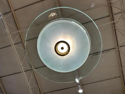 Max Ingrand Max Ingrand for Fontana Arte Rare Domed Flush Mount Ceiling Light