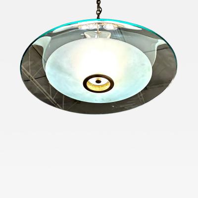 Max Ingrand Max Ingrand for Fontana Arte Rare Domed Flush Mount Ceiling Light