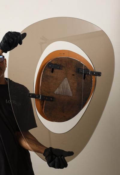 Max Ingrand Max Ingrand for Fontana Arte Wall Mirror Italy 1957