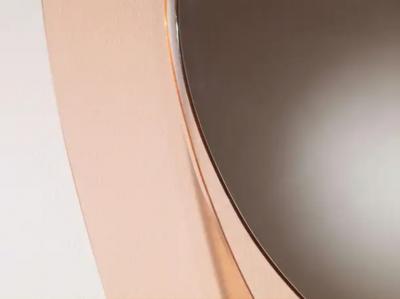 Max Ingrand Max Ingrand mirror with glass frame and brass mounts Fontana Arte Italy 1960s