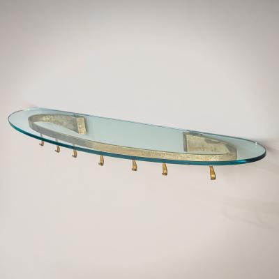 Max Ingrand Model 2185 Wall Coat Rack by Max Ingrand for Fontana Arte Italy circa 1955