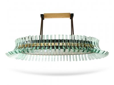 Max Ingrand Model No 1880 Chandelier by Max Ingrand for Fontana Arte