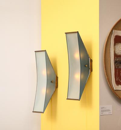 Max Ingrand No 2135 Rare Wall Sconces by Max Ingrand for Fontana Arte