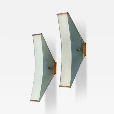 Max Ingrand No 2135 Rare Wall Sconces by Max Ingrand for Fontana Arte