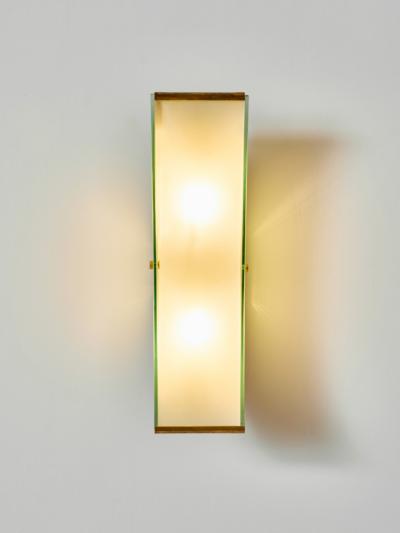 Max Ingrand Pair of Model 2135 Wall Sconces by Max Ingrand for Fontana Arte