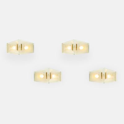 Max Ingrand Pair of Set of Four Sconces Model 2373 by Max Ingrand