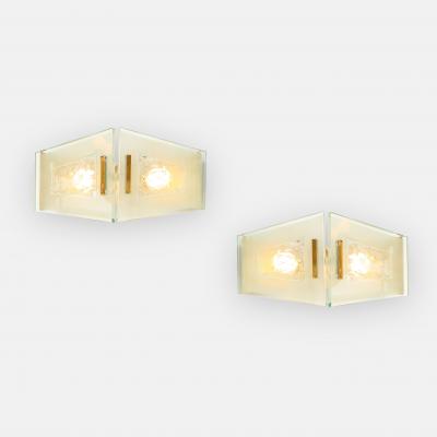 Max Ingrand Pair of Set of Four Sconces Model 2373 by Max Ingrand