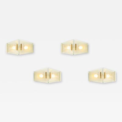 Max Ingrand Pair of Set of Four Sconces Model 2373 by Max Ingrand