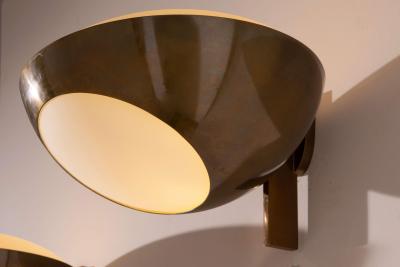 Max Ingrand Pair of brass and glass Wall Sconces Model 1936 by Max Ingrand for Fontana Arte