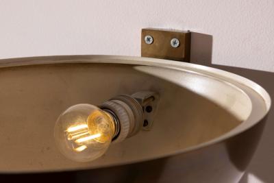 Max Ingrand Pair of brass and glass Wall Sconces Model 1936 by Max Ingrand for Fontana Arte