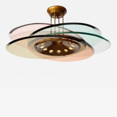 Max Ingrand Rare 12 Light Chandelier by Max Ingrand for Fontana Arte