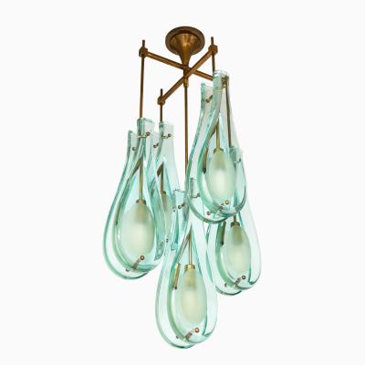 Max Ingrand Rare Chandelier Model 2338 by Max Inrgand