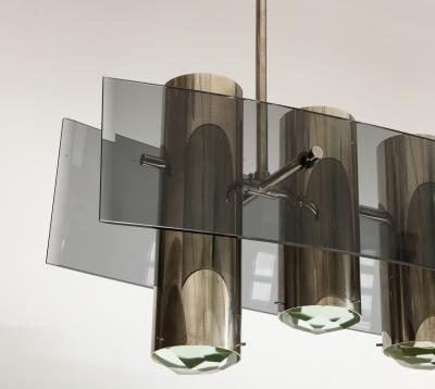 Max Ingrand Rare Chandelier No 2177 by Max Ingrand for Fontana Arte