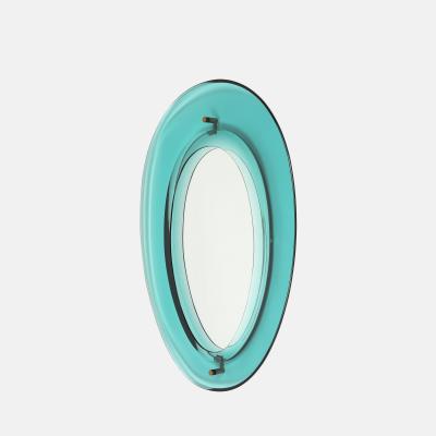 Max Ingrand Rare Crystal Mirror Model 2085 by Max Ingrand