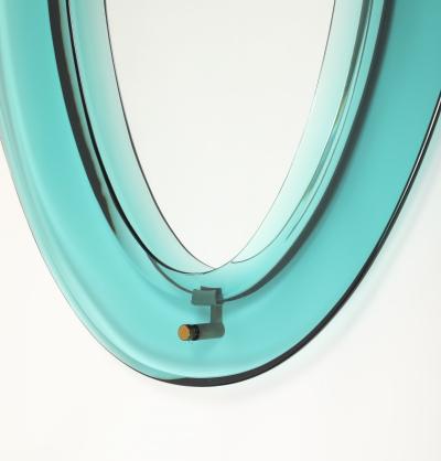 Max Ingrand Rare Crystal Mirror Model 2085 by Max Ingrand