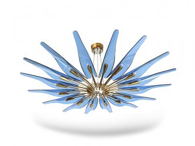 Max Ingrand Rare Dahlia Chandelier by Max Ingrand for Fontana Arte