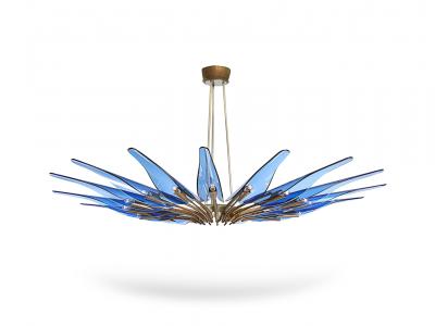 Max Ingrand Rare Dahlia Chandelier by Max Ingrand for Fontana Arte