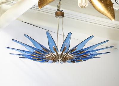 Max Ingrand Rare Dahlia Chandelier by Max Ingrand for Fontana Arte
