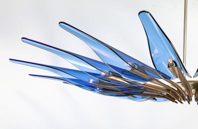 Max Ingrand Rare Dahlia Chandelier by Max Ingrand for Fontana Arte