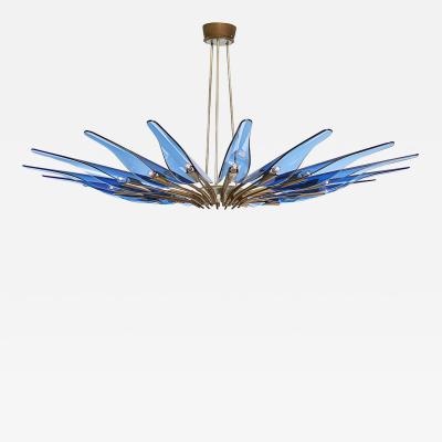 Max Ingrand Rare Dahlia Chandelier by Max Ingrand for Fontana Arte
