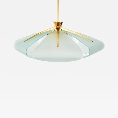 Max Ingrand Rare Max Ingrand Pendant Chandelier for Fontana Arte Italy ca 1956