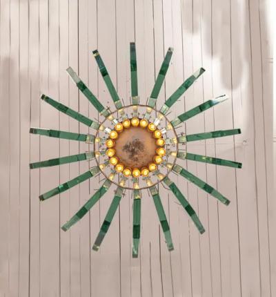 Max Ingrand Rare Max Ingrand chandelier for Fontana Arte