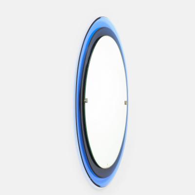 Max Ingrand Rare Oval Crystal Mirror Model 2046 by Max Ingrand