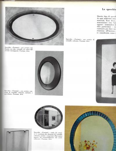 Max Ingrand Rare Oval Crystal Mirror Model 2046 by Max Ingrand