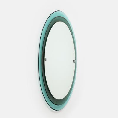 Max Ingrand Rare Oval Crystal Mirror Model 2046 by Max Ingrand