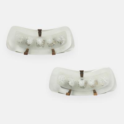 Max Ingrand Rare Pair of Large Wall Lights Model 1598