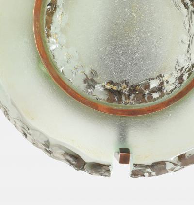 Max Ingrand Rare Pair of Round Glass Sconces Model 10 004 by Max Ingrand