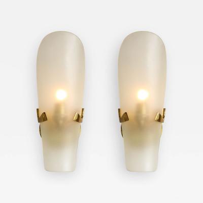 Max Ingrand Rare Pair of Sconces Model 1636 by Max Ingrand