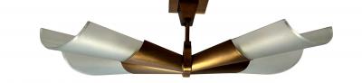 Max Ingrand Rare Pair of X Form Flush Mount by Max Ingrand for Fontana Arte