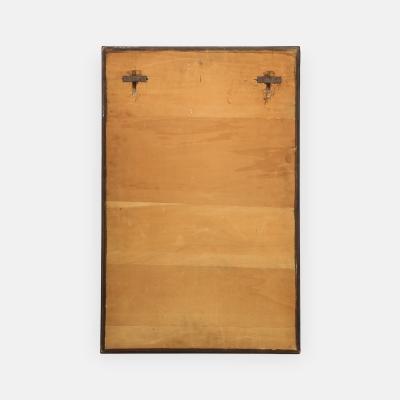 Max Ingrand Rare Rectangular Brass and Colored Glass Mirror Model 2172A