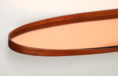 Max Ingrand Rare Round Rose Glass Mirror Model 1669 Wall Console by Max Ingrand