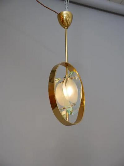 Max Ingrand Rare pair Max Ingrand for Fontana Arte Micro pendants Model 1933
