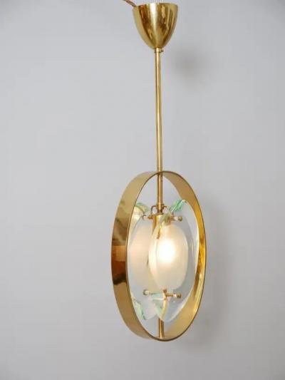 Max Ingrand Rare pair Max Ingrand for Fontana Arte Micro pendants Model 1933
