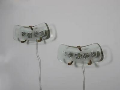 Max Ingrand Rare pair Max Ingrand wall lights Model 1598 Italy c1956