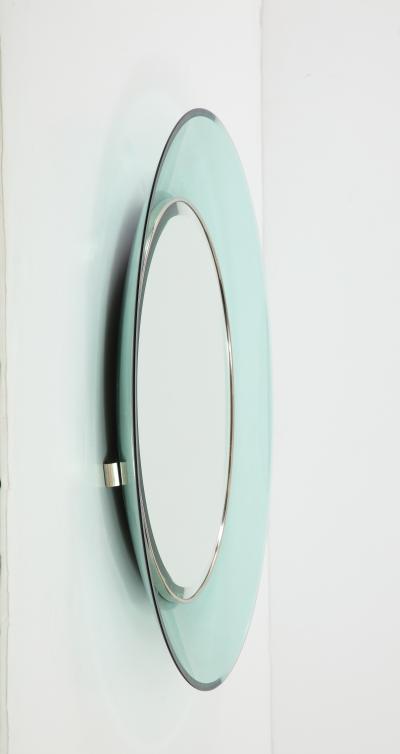 Max Ingrand Round Mirror by Max Ingrand for Fontana Arte model 1669 1960 Italy