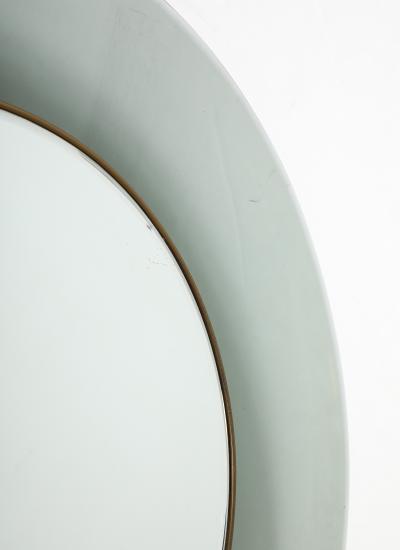 Max Ingrand Round Smoked Beveled Glass Wall Mirror Model 1669 by Max Ingrand