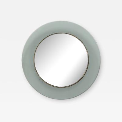 Max Ingrand Round Smoked Beveled Glass Wall Mirror Model 1669 by Max Ingrand