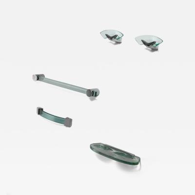 Max Ingrand Set of Bathroom Fixtures by Max Ingrand for Fontana Arte Italy 1960s