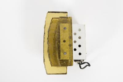 Max Ingrand Two Pairs of 1950s Glass sconces by Fontana Arte
