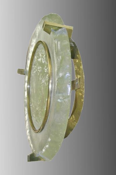 Max Ingrand Wall or ceiling lights model 10 004 by M Ingrand Saint Gobain France circa 1960