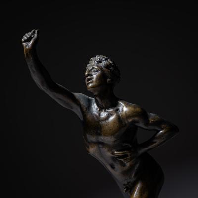Max Kruse Bronze The Messenger of Marathon by Max Kruse 1854 1942 