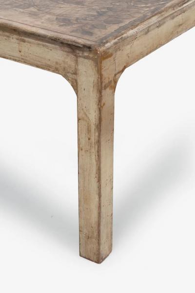 Max Kuehne Handcrafted and Painted Max Kuehne Coffee Tables Set of Three