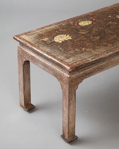 Max Kuehne Incised Silvered Low Table c 1930s