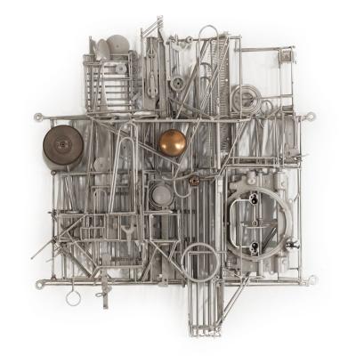 Max Neufeldt Metal Collage Assemblage Sculpture