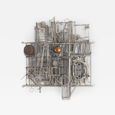 Max Neufeldt Metal Collage Assemblage Sculpture